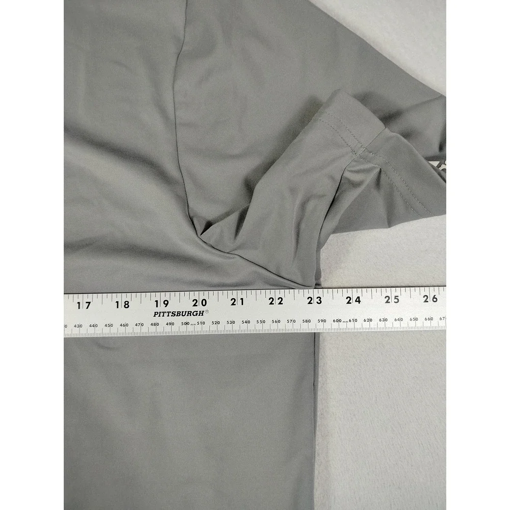 Adidas Polo Shirt Mens Large Gray PMR Logo Golf Performance Lightweight Active‎